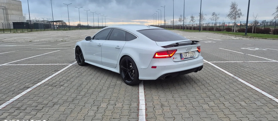 Audi RS7 cena 158000 przebieg: 170000, rok produkcji 2014 z Wrocław małe 191